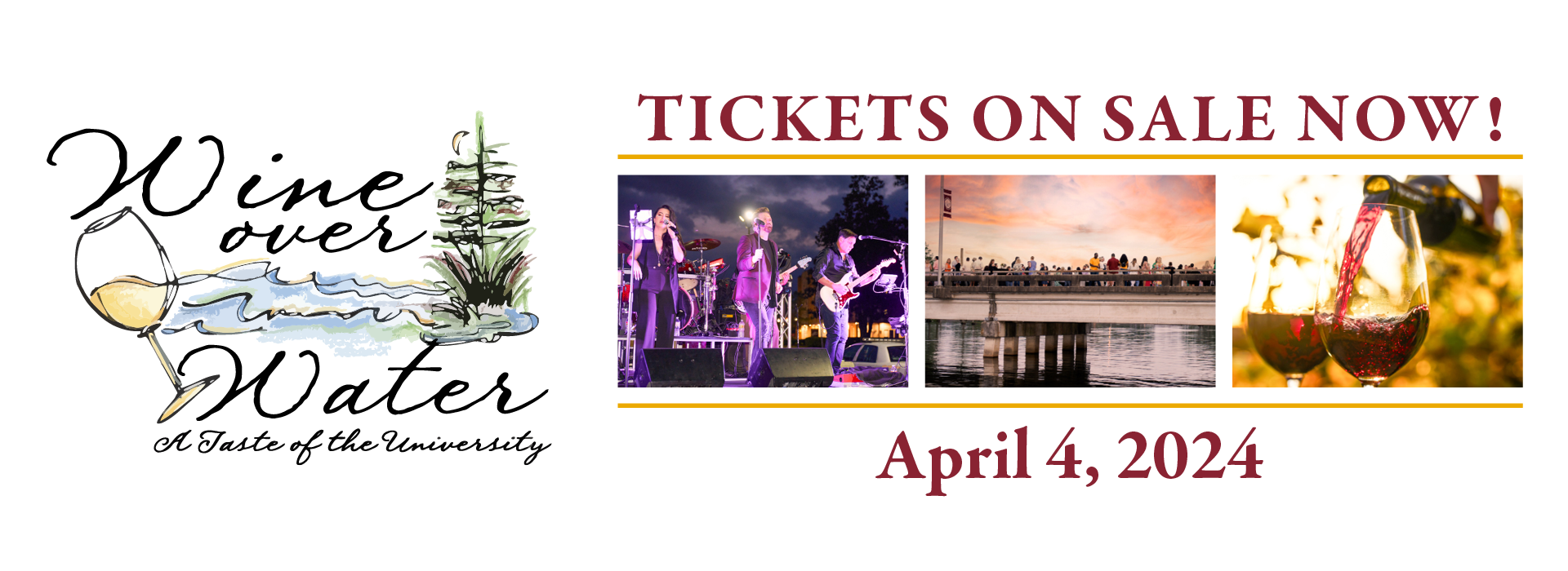 Wine Over Water Tickets on Sale Now
