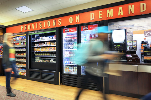 photo of convenience food in libary