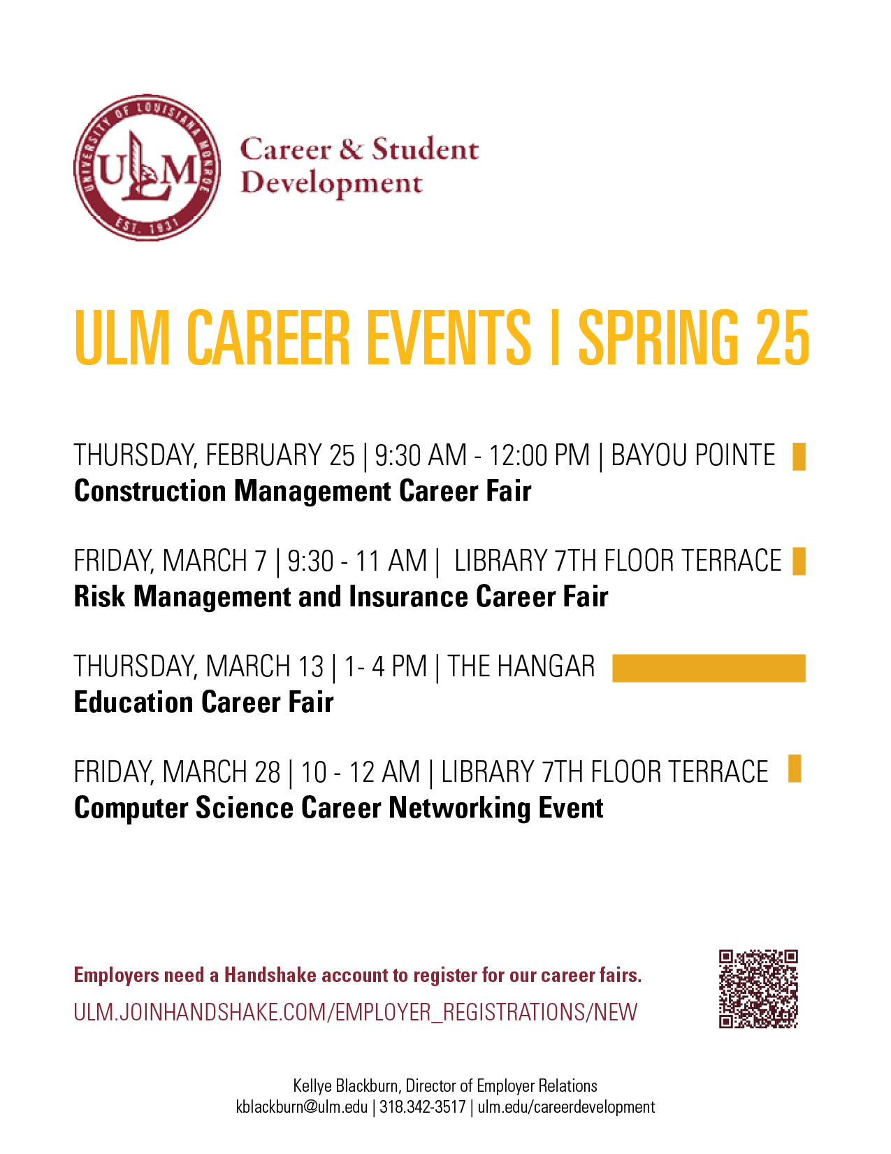 Spring 2025 Career Events