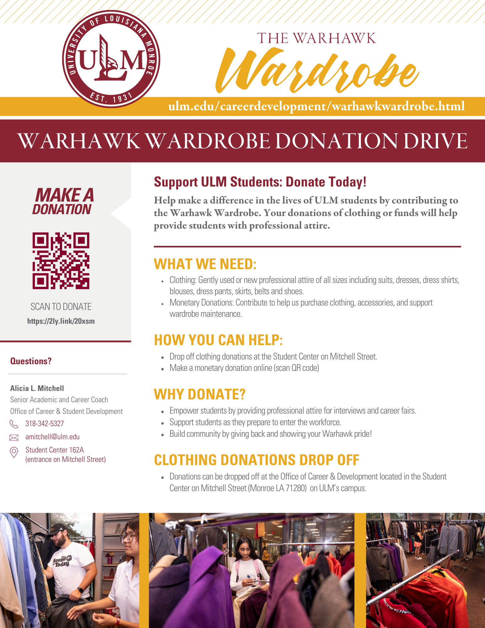 Warhawk Wardrobe Donation Drive