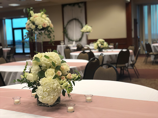  flowers on tables