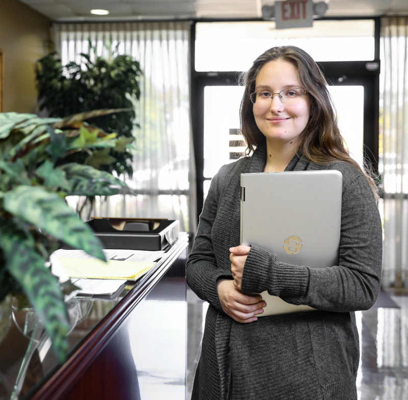 student in professional healcare setting