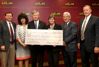 Picture of check presentation, Dr. Bruno