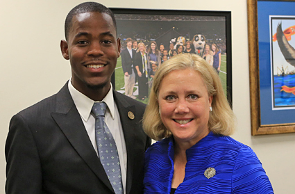 Photo of Calvin Stafford and Mary Landrieu