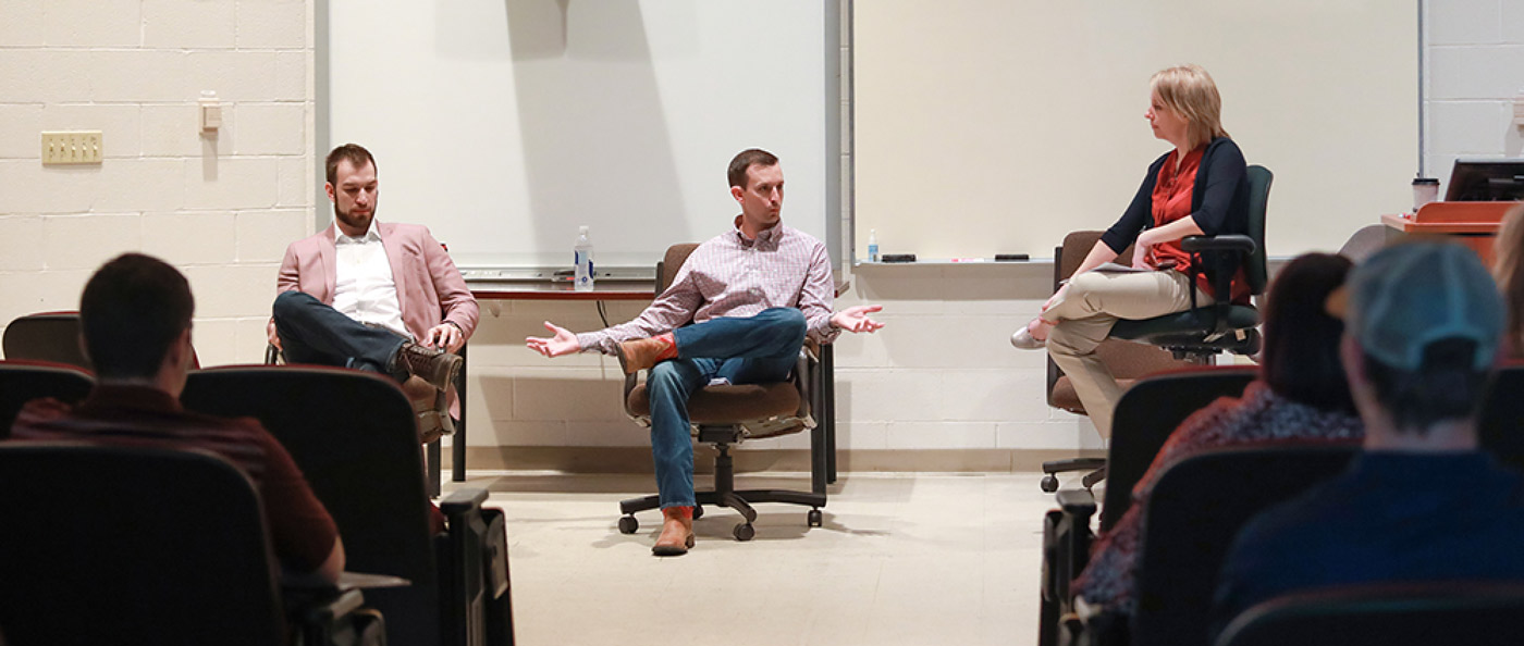 Dr. Berry leading a panel discussion